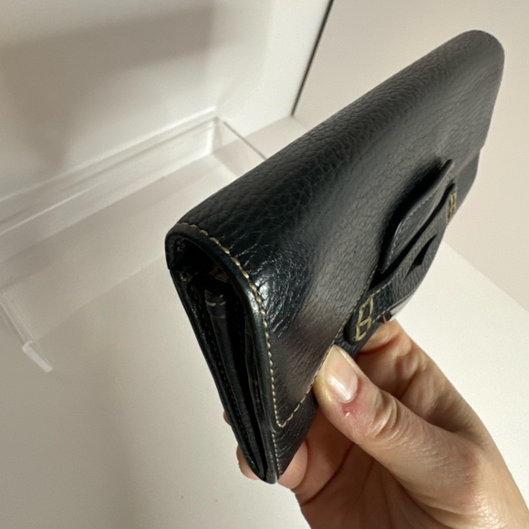 Tod’s Black Pebbled Leather Long Wallet - Picture 6 of 12